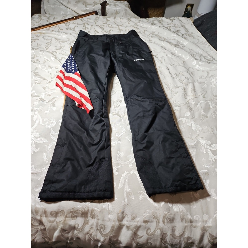 Arctix Insulated Snow Pants Skiing Ski Winter Black Size Medium Excellent